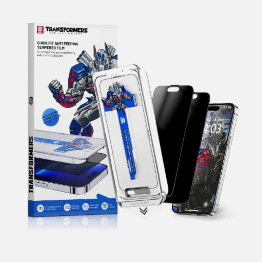 iPhone 15 Pro Max 2pc Privacy Screen Protector Auto Dust Elimination HD
